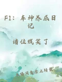 F1：车神养成日记
